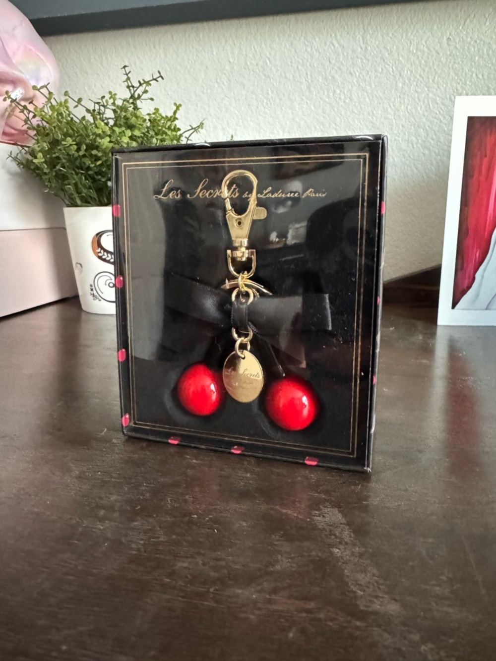 Ladurée Paris Cherry Keychain